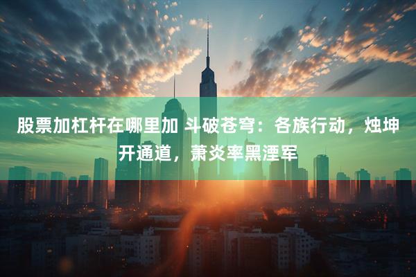 股票加杠杆在哪里加 斗破苍穹：各族行动，烛坤开通道，萧炎率黑湮军